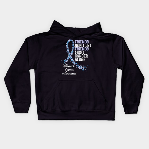 Friends Dont Let Friends Fight Cancer Alone Kids Hoodie by RW